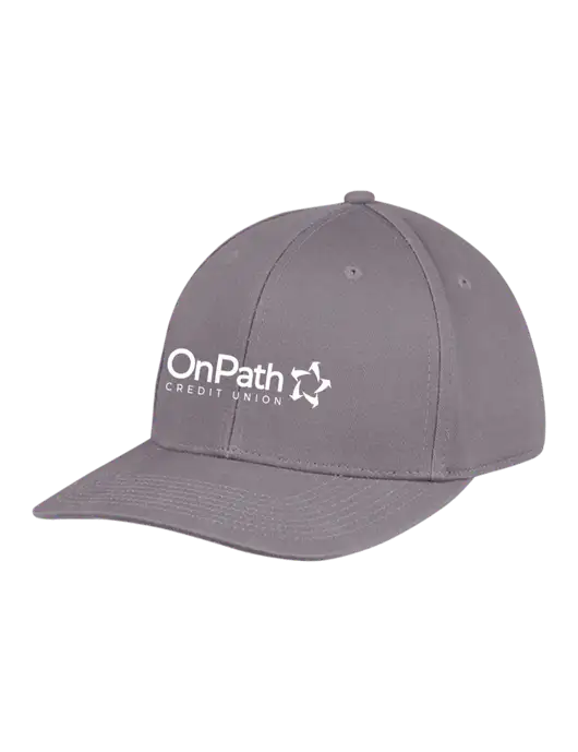 Premium Modern Structured Twill Charcoal Snapback Cap w/OnPath Logo