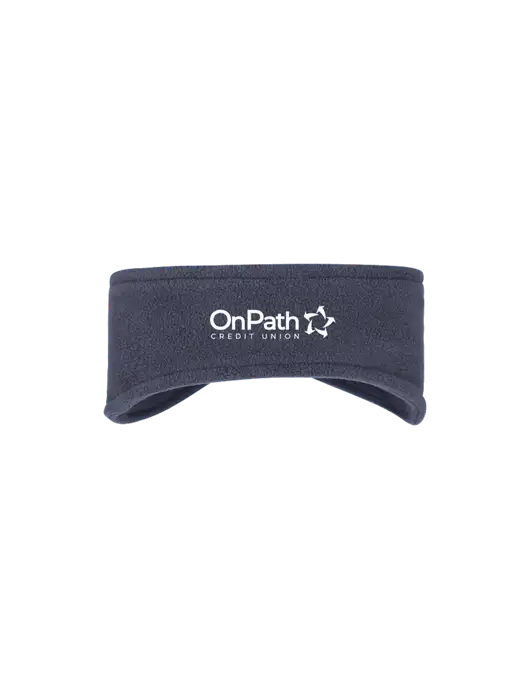 Navy Stretch Fleece Headband w/OnPath Logo