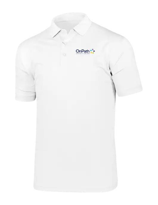 Callaway Vibrant Bright White Ventilated Polo w/OnPath Logo