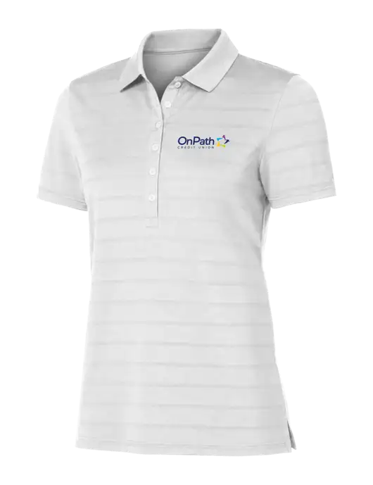 Callaway Womens Bright White Ventilated Polo w/OnPath Logo