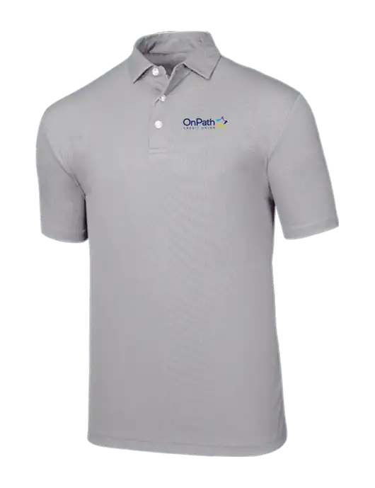Callaway Birdseye Light Grey Polo w/OnPath Logo