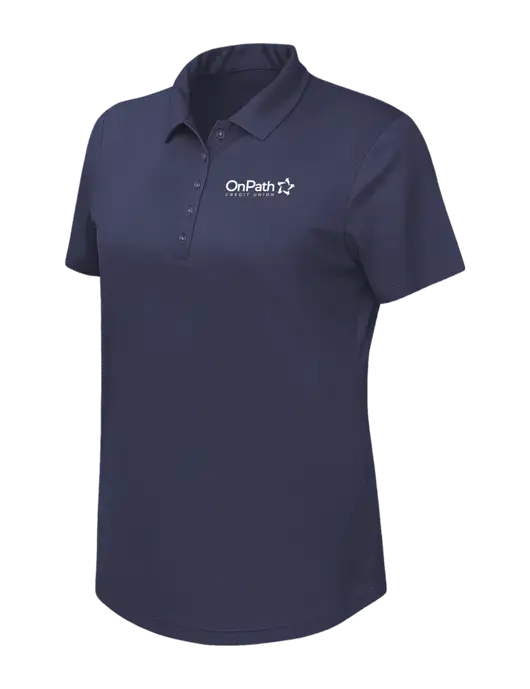 Callaway Womens Birdseye Navy Polo w/OnPath Logo