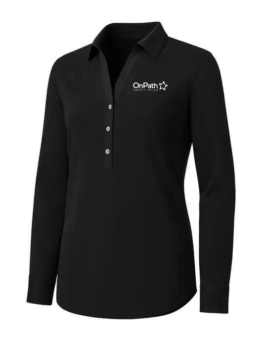 Womens Black City Stretch Shirt w/OnPath Logo