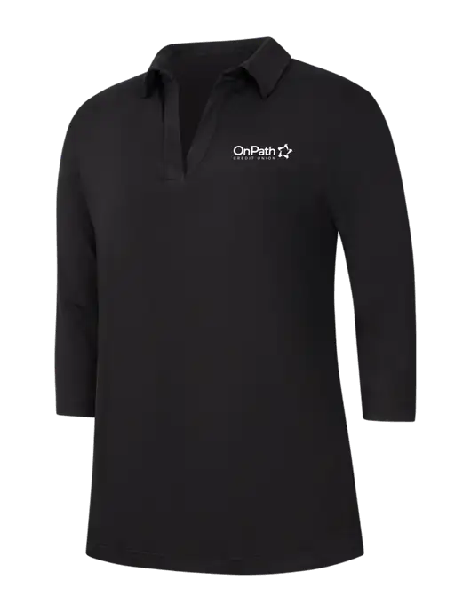 Womens Black Luxe Knit Tunic w/OnPath Logo