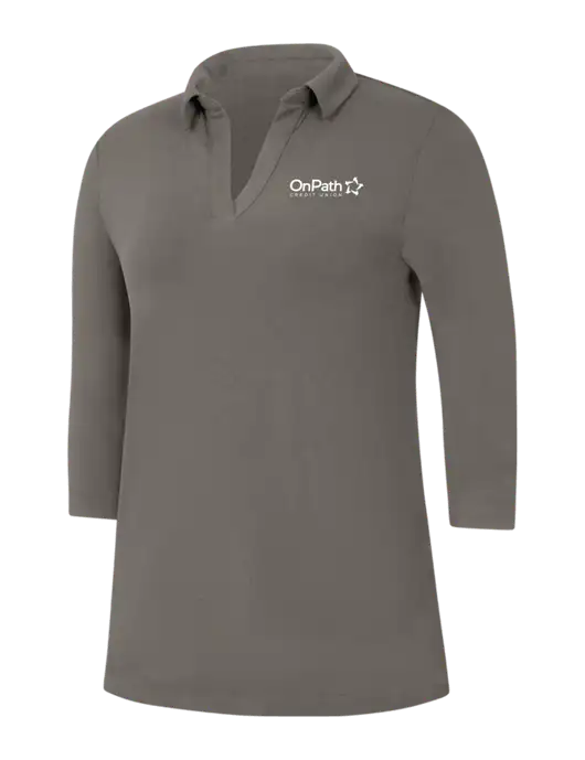 Womens Dark Grey Luxe Knit Tunic w/OnPath Logo