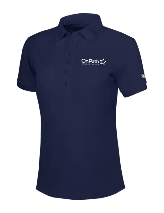 OGIO Womens Navy Jewel Polo w/OnPath Logo