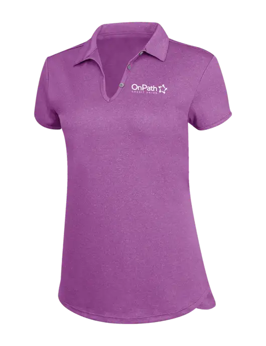Womens Very Light Purple Trace Heather Polo w/OnPath Logo