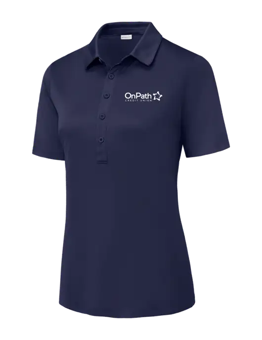 True Navy Womens Posi-UV Pro Polo w/OnPath Logo