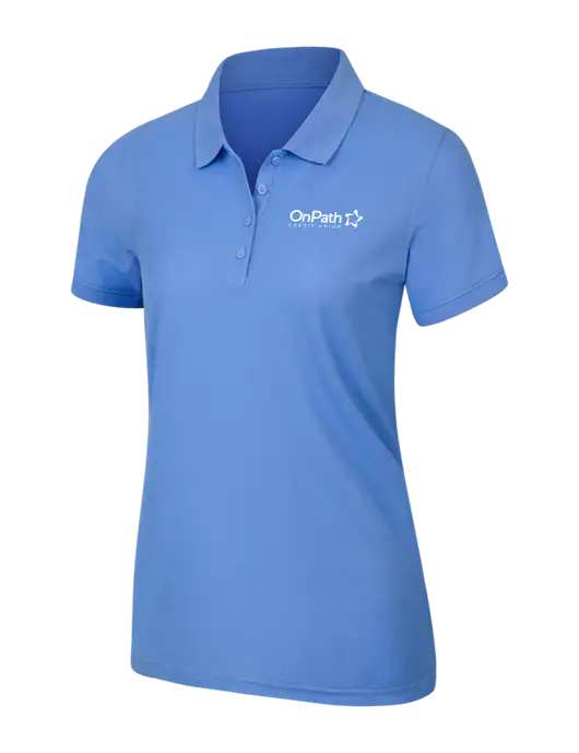 Carolina Blue Womens Core Classic Pique Polo w/OnPath Logo