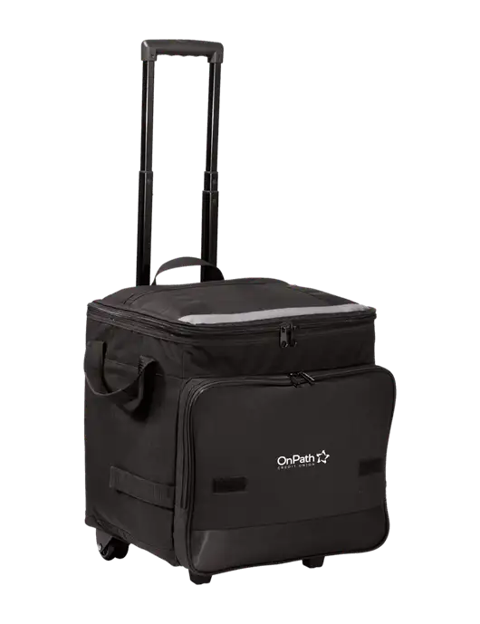 Black Rolling Cooler w/OnPath Logo
