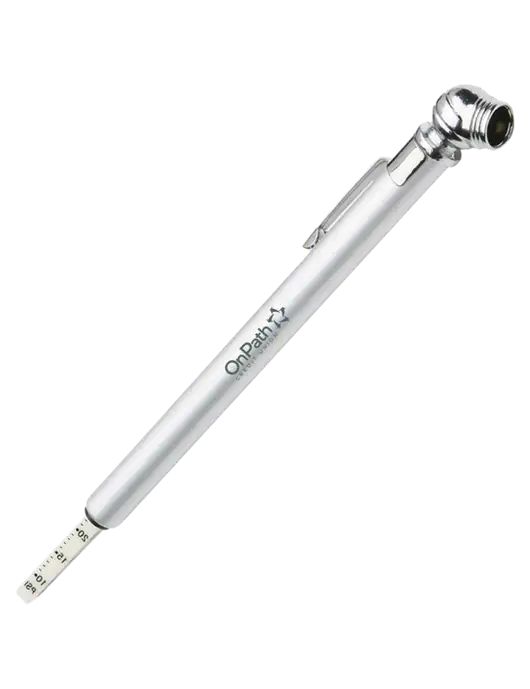 Quick View Silver Tire Gauge w/OnPath Logo