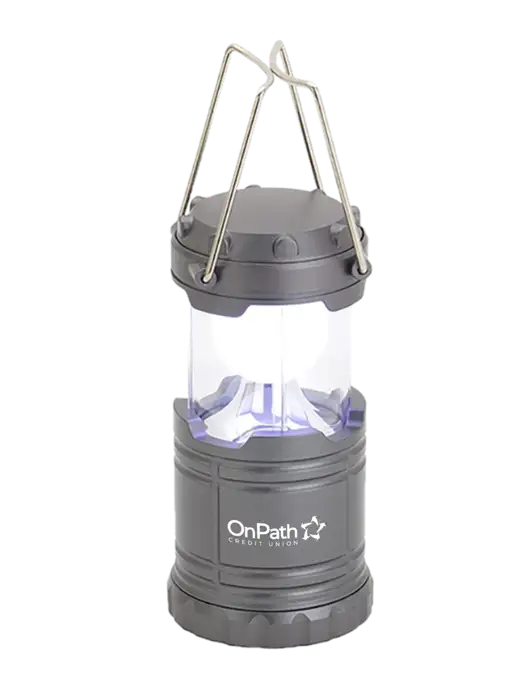 Gunmetal Mini Retro Lantern w/OnPath Logo