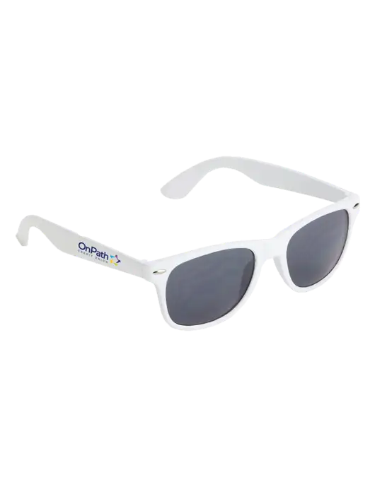 Daytona White Sunglasses w/OnPath Logo