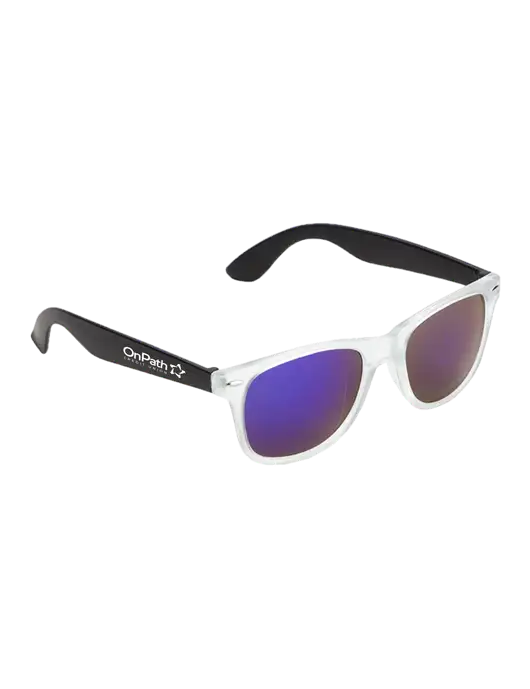 Key West Black Mirrored Sunglasses w/OnPath Logo
