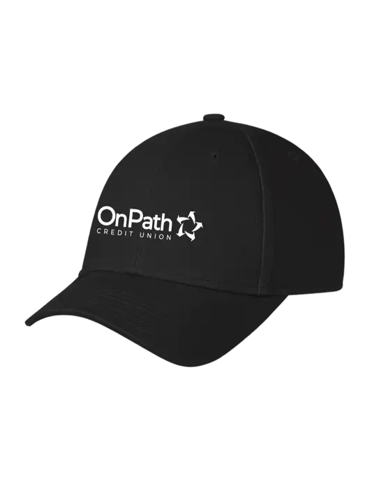 Black Structured Cap Hook & Loop w/OnPath Logo