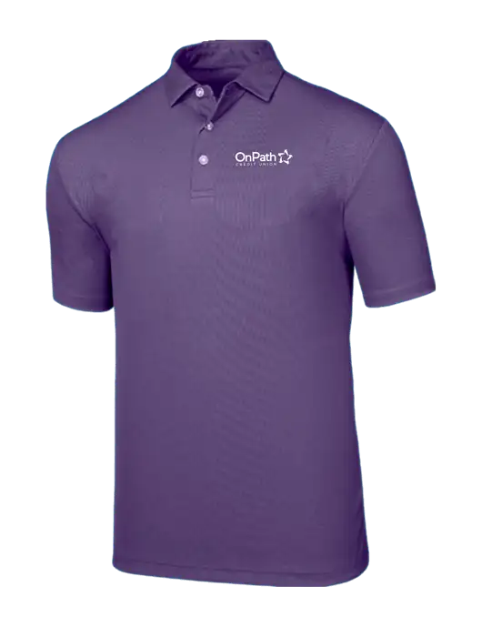 Callaway Birdseye Purple Polo w/OnPath Logo