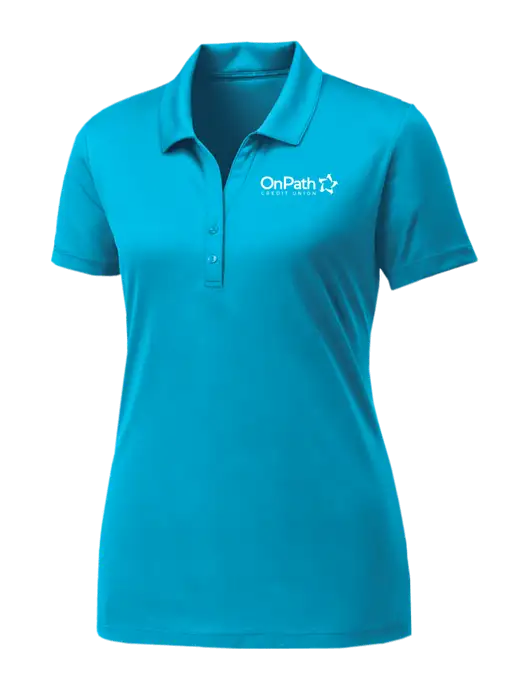Womens Sapphire Blue PosiCharge Competitor Polo w/OnPath Logo