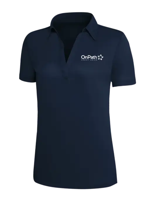 Navy Silk Touch Womens Performance Polo w/OnPath Logo
