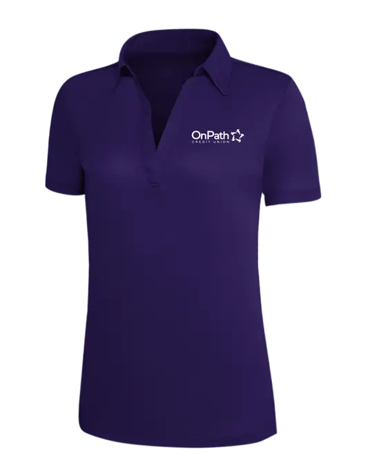Purple Silk Touch Womens Performance Polo w/OnPath Logo
