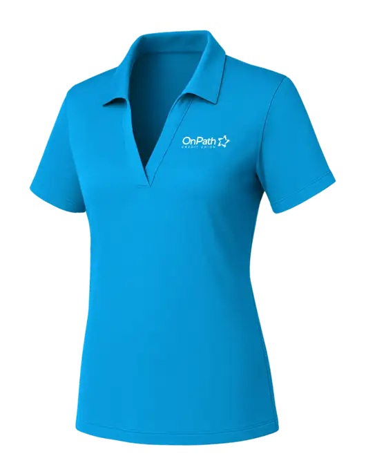 Womens Sapphire PosiCharge RacerMesh Polo w/OnPath Logo