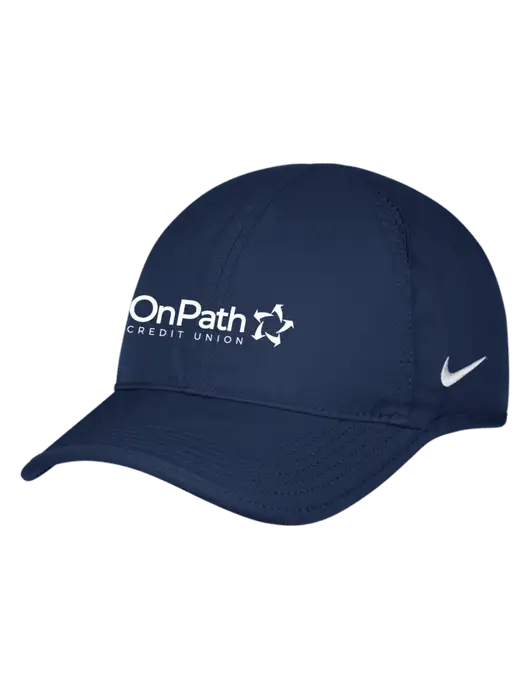 Nike Navy Featherlight Cap w/OnPath Logo
