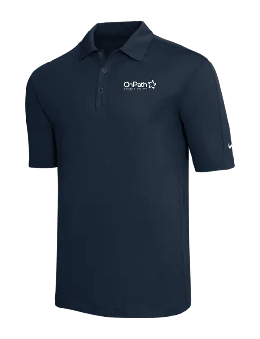Nike Navy Tech Sport Dri-FIT Polo w/OnPath Logo