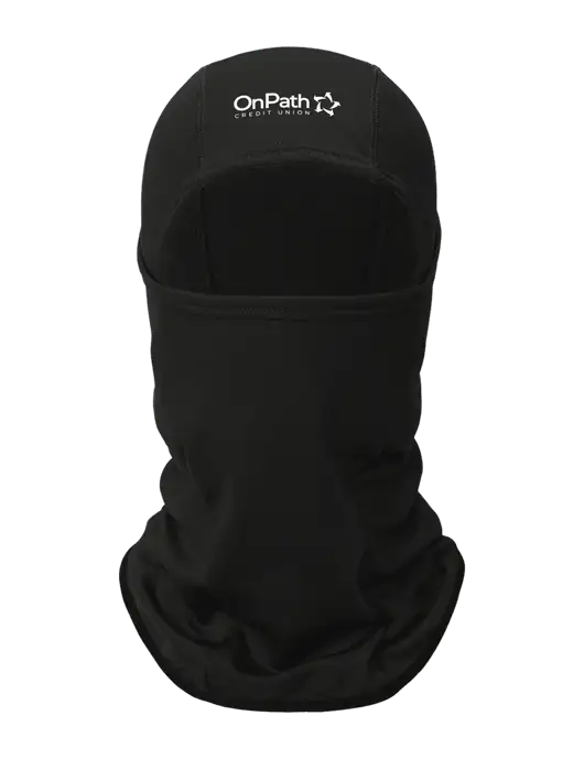 Black CornerStone Smooth Fleece Face Mask w/OnPath Logo