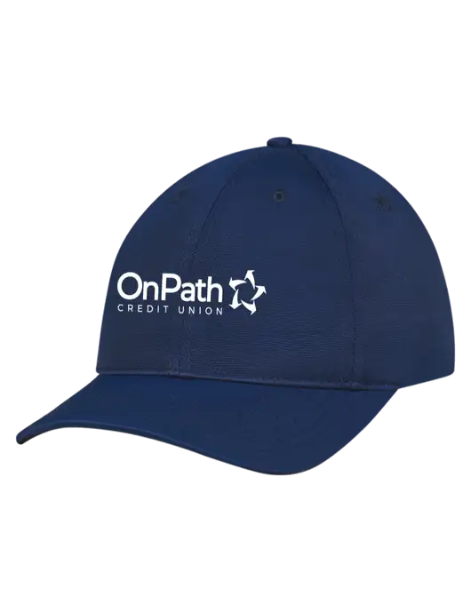 Navy Nylon Twill Performance Cap w/OnPath Logo