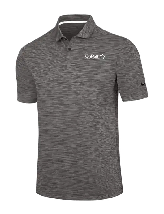 Nike Dark Grey Dri-FIT Vapor Space Dyed Polo w/OnPath Logo