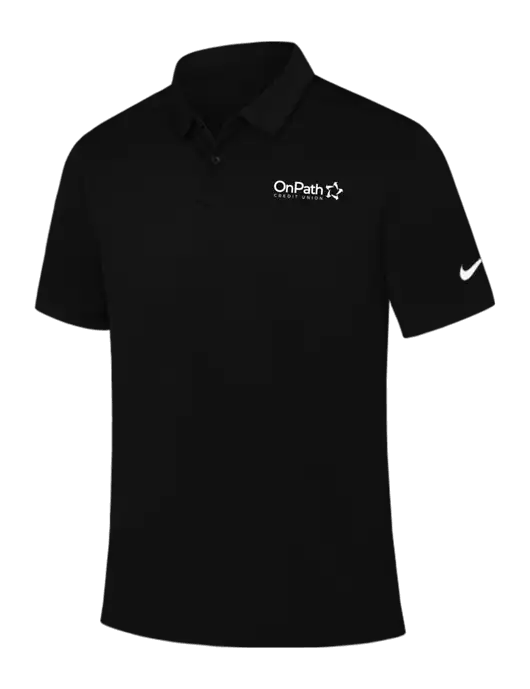 Nike Black Dry Essential Solid Polo w/OnPath Logo