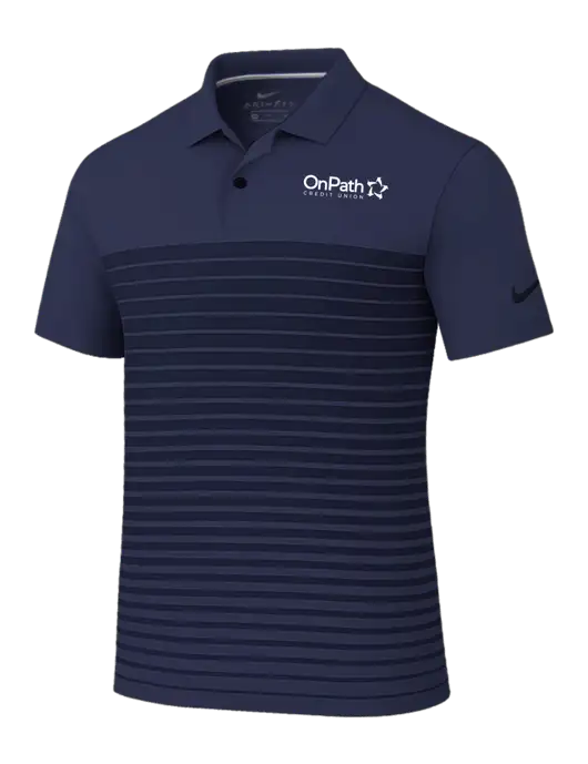 Nike Navy Dri-FIT Vapor Block Polo w/OnPath Logo