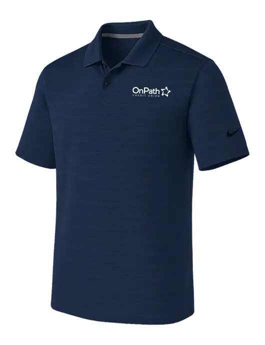 Nike Navy Dri-FIT Vapor Jacquard Polo w/OnPath Logo