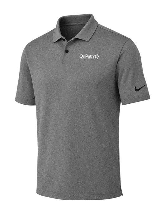 Nike Dark Grey Heather Dri-FIT Vapor Polo w/OnPath Logo