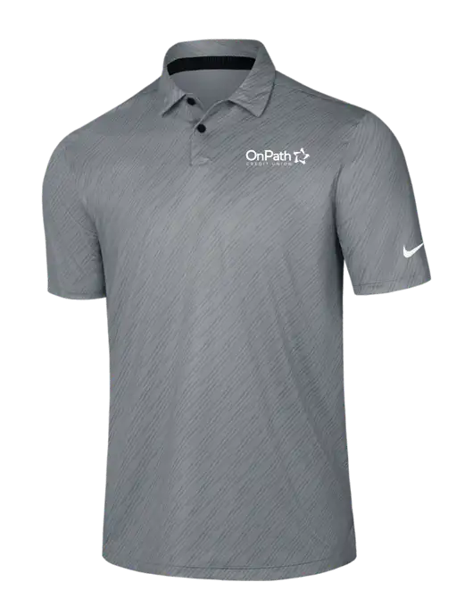 Nike Medium Grey Vapor Dash Polo w/OnPath Logo