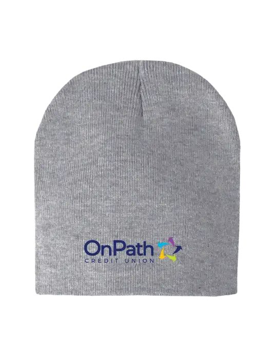 Light Grey Heather Element Knit Beanie w/OnPath Logo