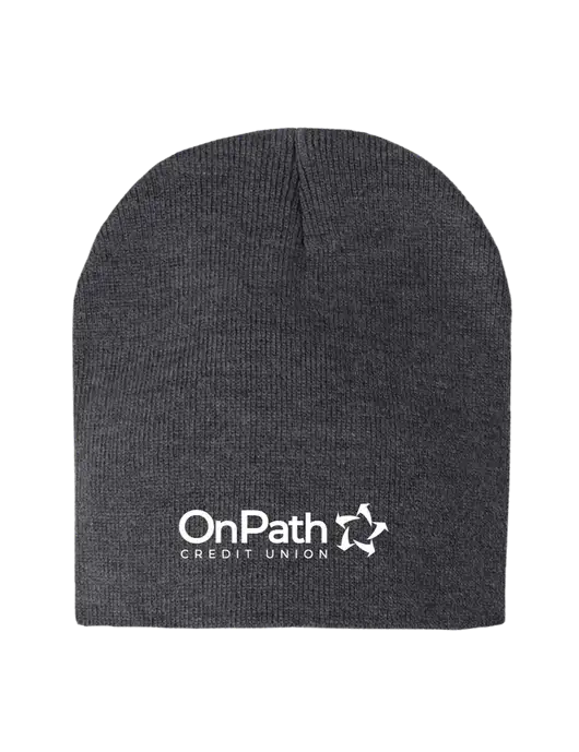 Charcoal Heather Element Knit Beanie w/OnPath Logo