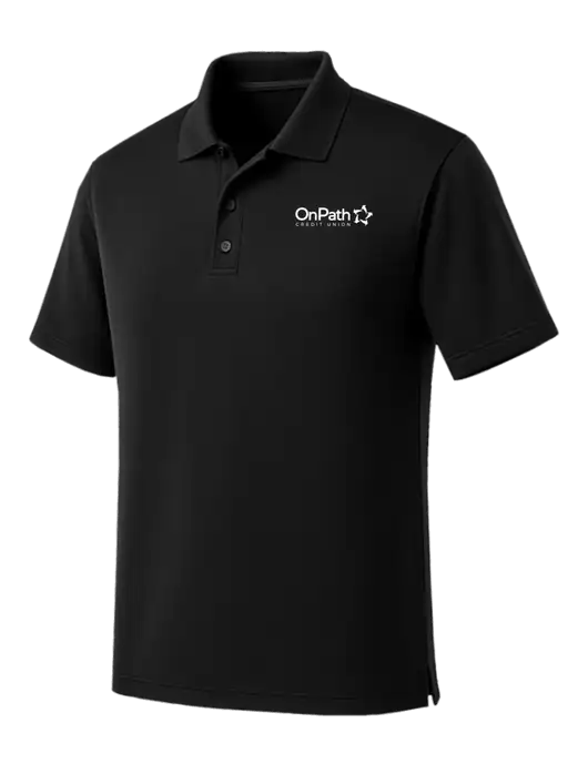 Black Dry Zone UV Micro Mesh Polo w/OnPath Logo
